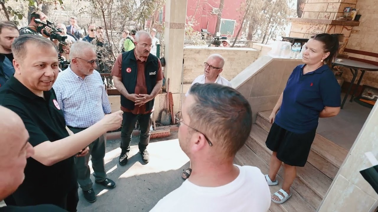 Çanakkale Güzelyalı köyü çevresinde çıkan yangından etkilenen vatandaşlarımızı ziyaret ettik.