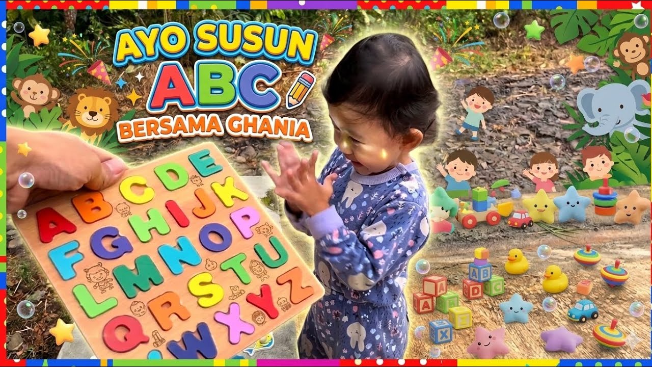 Ghania Bisa! Berhasil Menyusun Semua Huruf ABC
