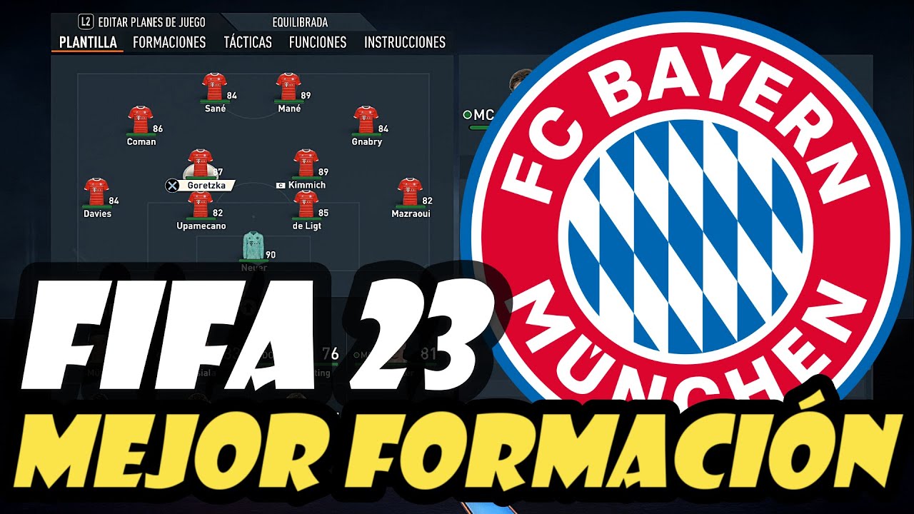 La mejor Formacion para el BAYERN DE MUNICH Fifa 23 ✔️
