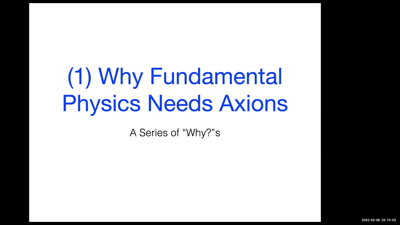 Axions: From Deep QCD to Cosmology and a New Search Strategy - RHIC BES online seminar series