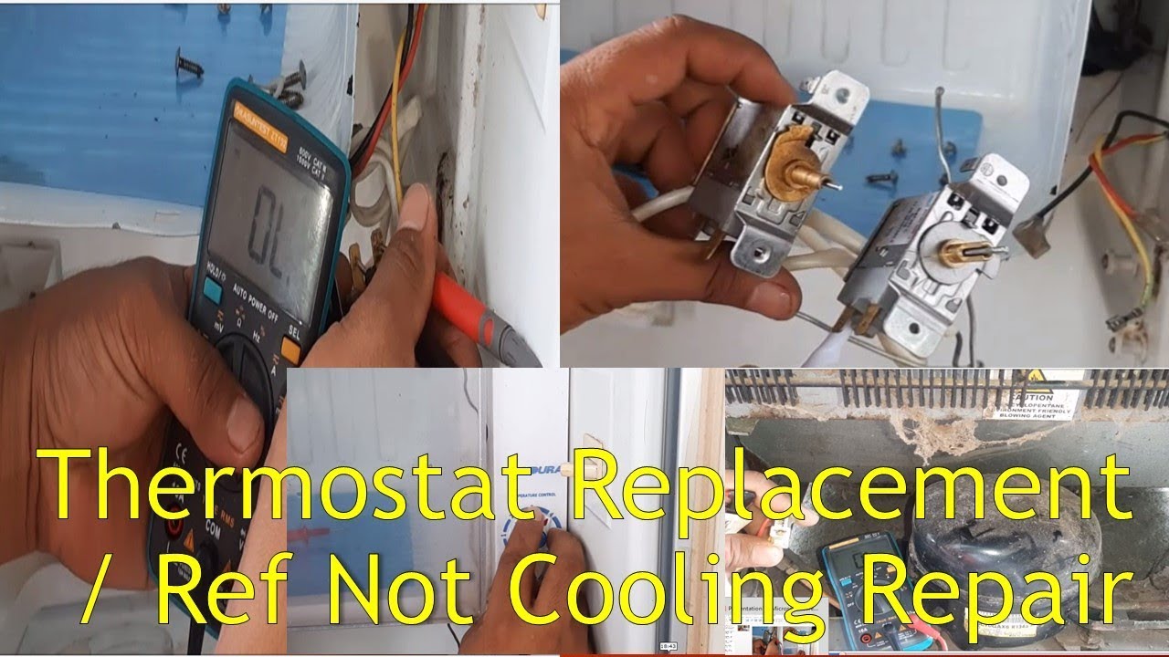 Refrigerator not Cooling Repair / Defective Thermostat  Replacement