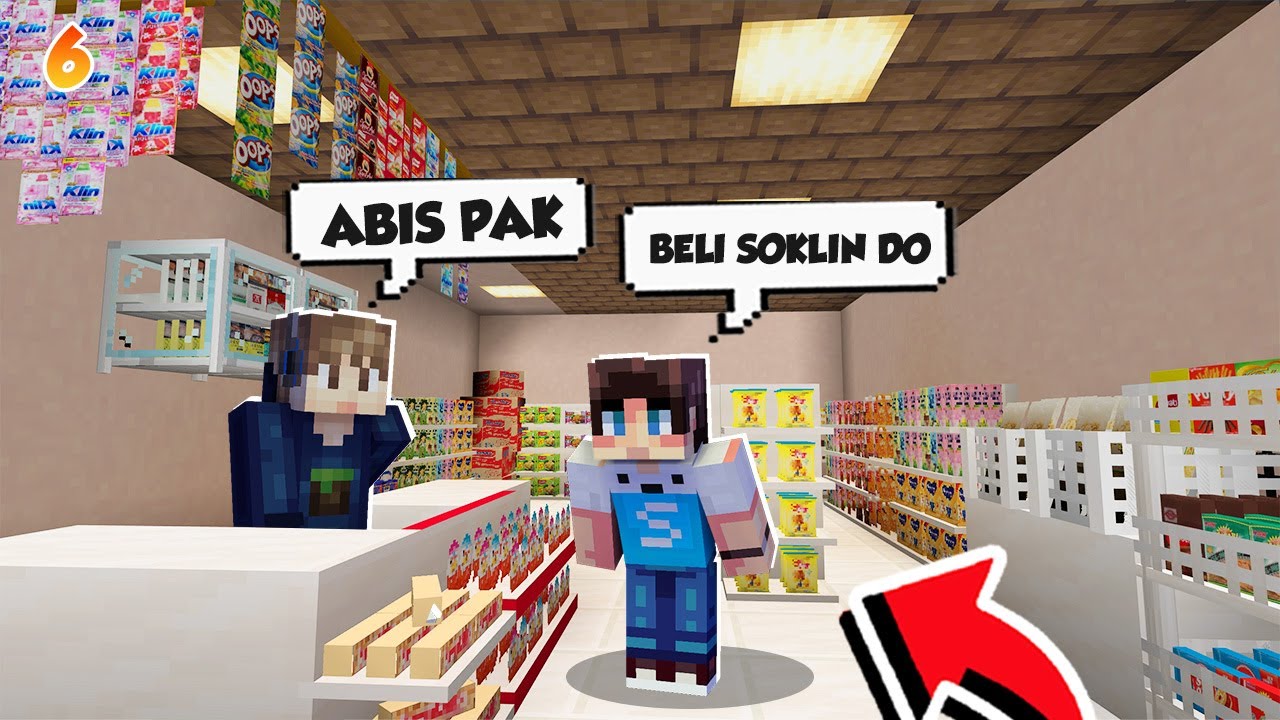 KITA BUKA WARUNG SEMBAKO DI KAMPUNG MINECRAFT!!! - SURVIVAL BERAK 2024 #6