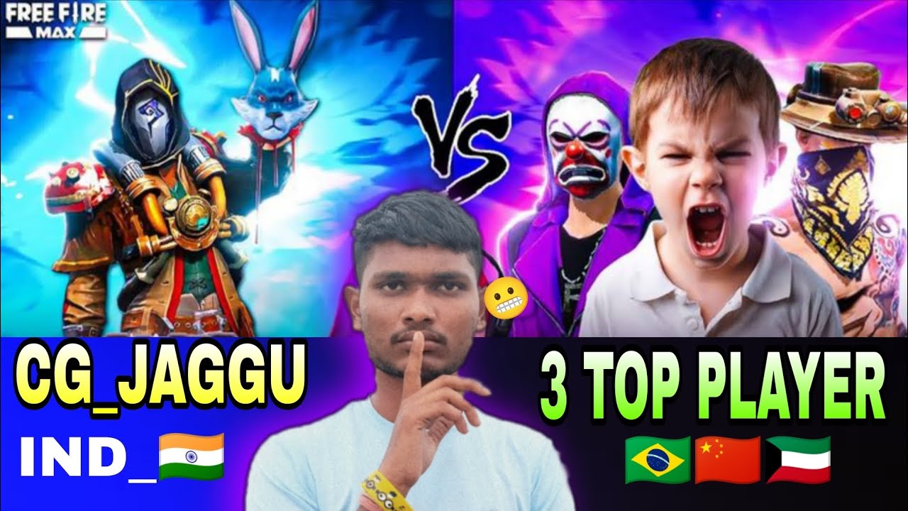 🇮🇳 Ind_CG Gaggu Vs 3 Top Player 🇧🇷🇨🇳🇰🇼 Full Video 🎯🔴#123K