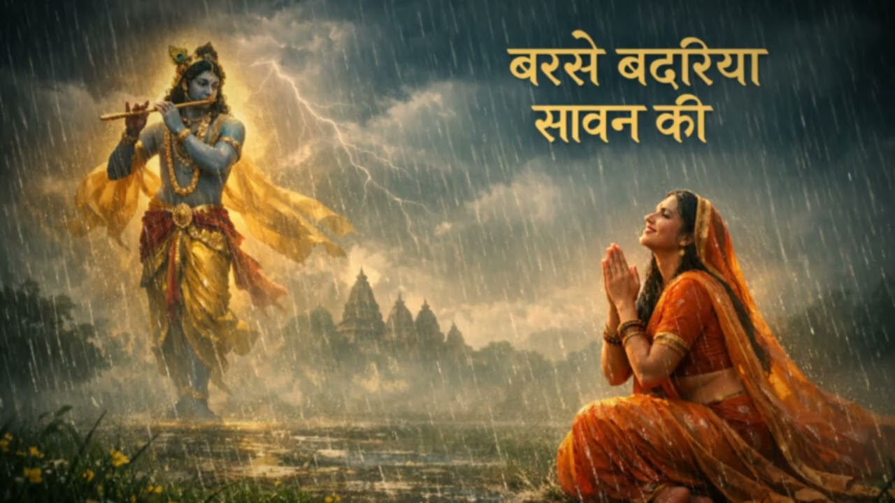 Barse Badariya Saavan Ki | Mirabai Bhajan | Monsoon Krishna Devotion
