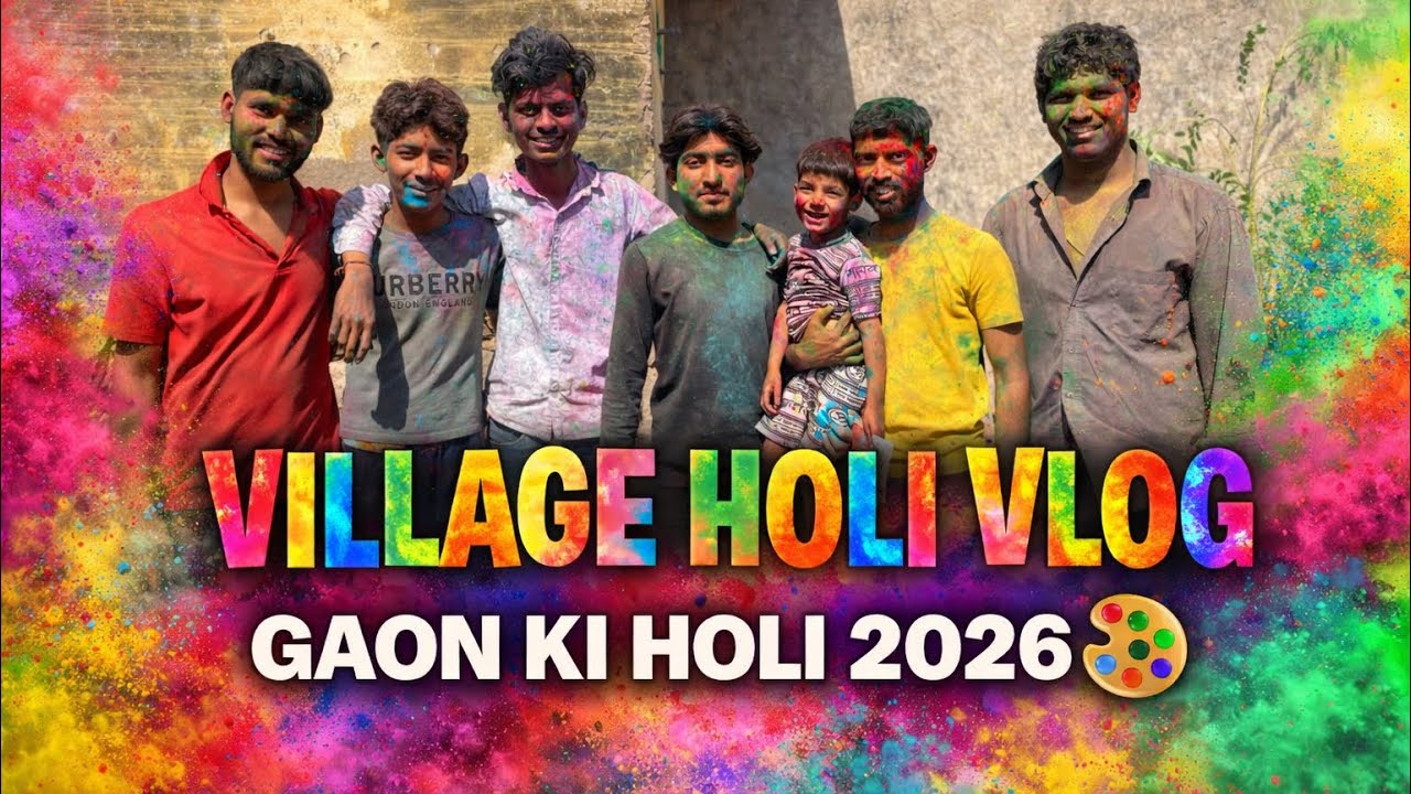 Aisi Dhulandi Pehle Kabhi Nahi Dekhi 😱 | Village Holi Dance Vlog