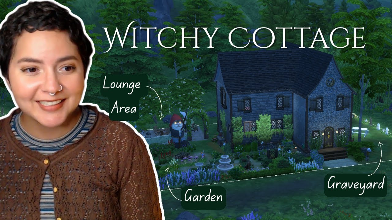 Sims 4 | Witchy Cottage Build Part 6 (Gnome Shell Challenge) (Streamed 11/26/25)