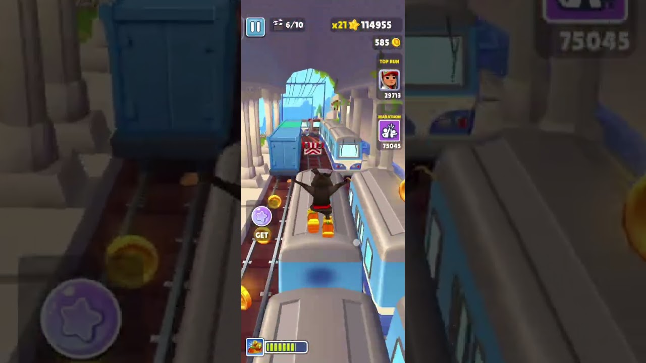 Subway Surfers Non Stop Running & High Score 🎯 #subwaysurfers #game #viral #youtubegaming #gaming 