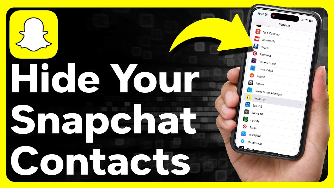 How To Hide Contacts On Snapchat