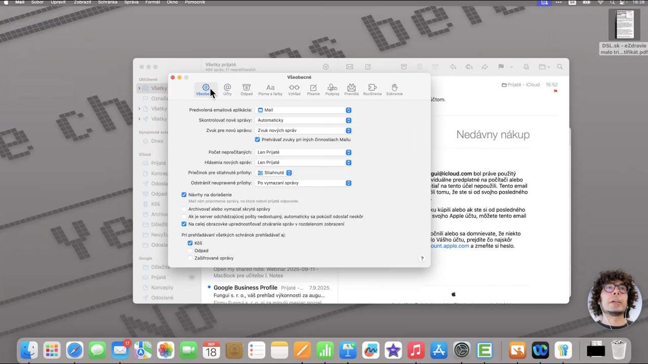 Bežná práca a aplikácie v macOS