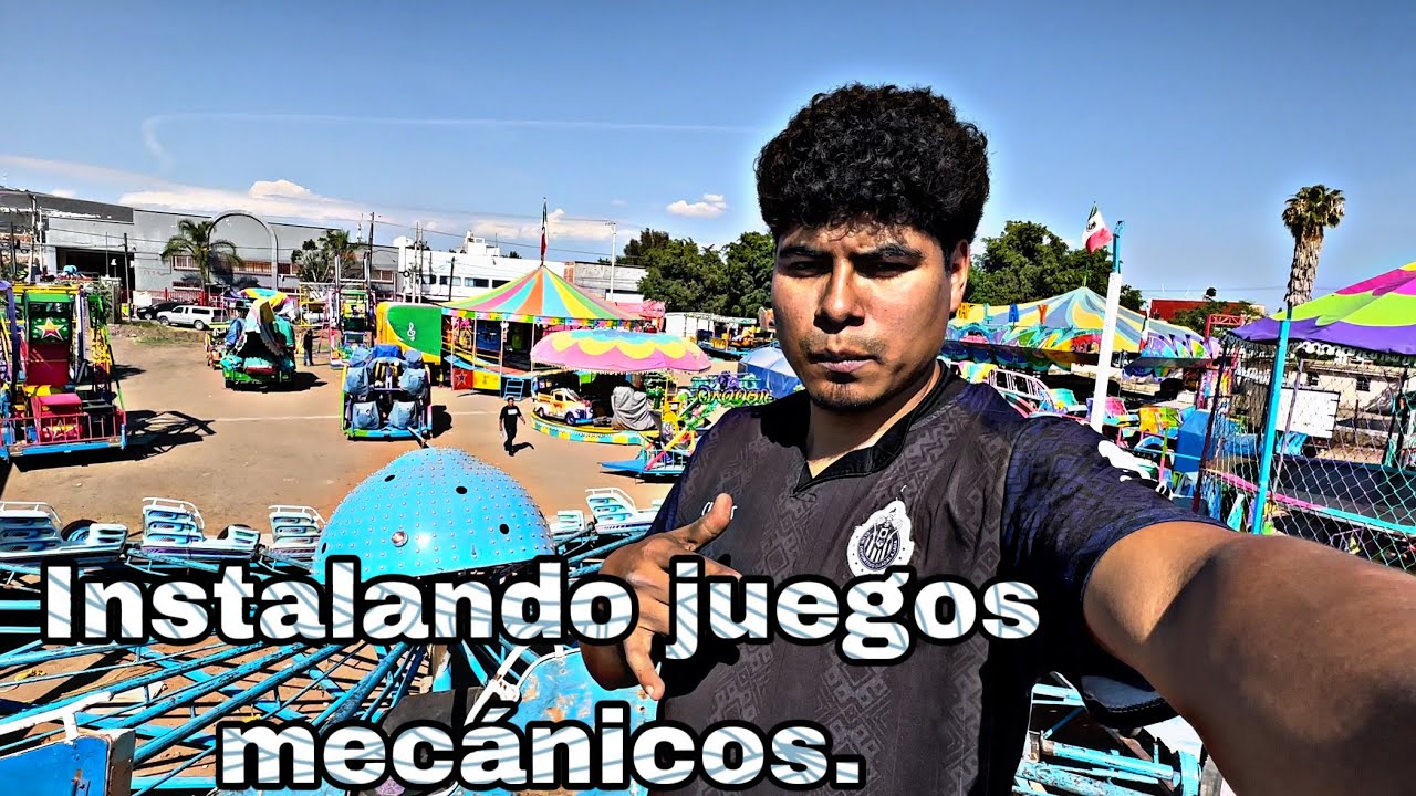 Así se INSTALAN los JUEGOS MECÁNICOS.San Martín de Porres, Irapuato Guanajuato.