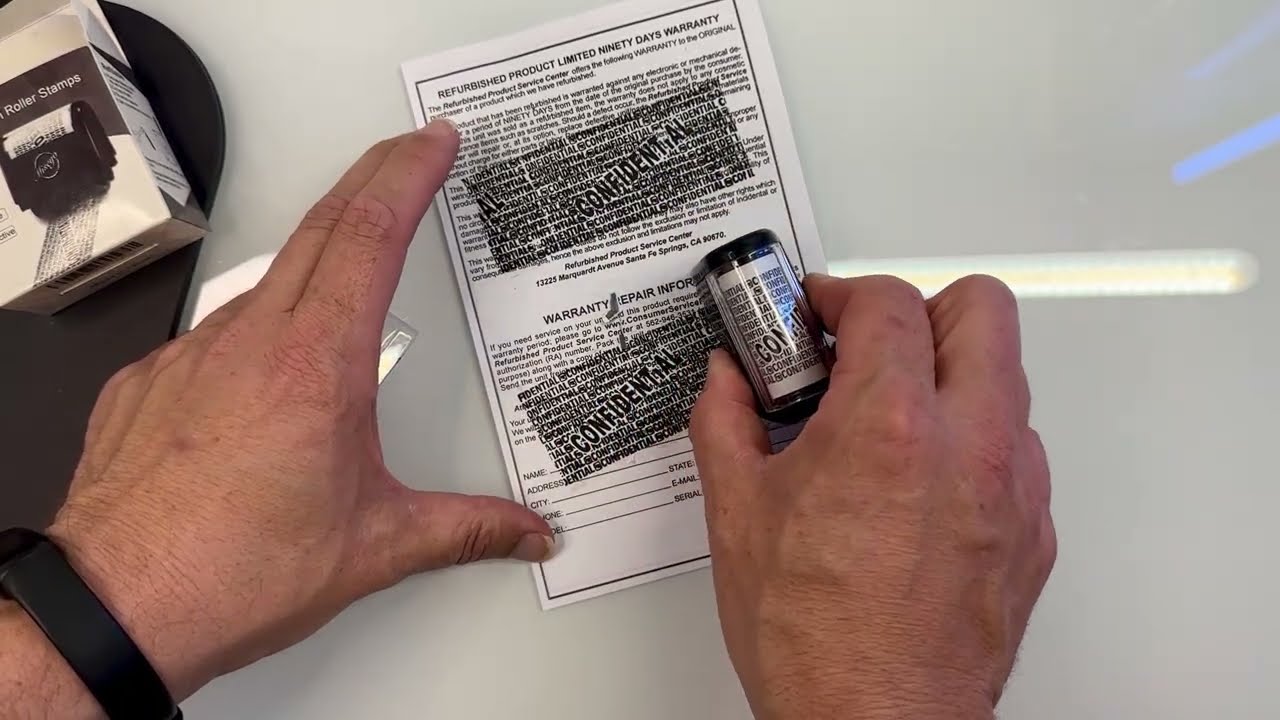 This Roller Stamp Stops Identity Theft - Here's How