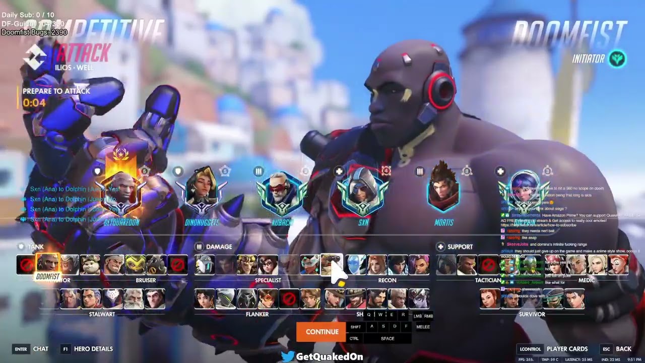Overwatch Rollout Doomfist God GetQuakedOn Tryhard Gameplay On Ilios