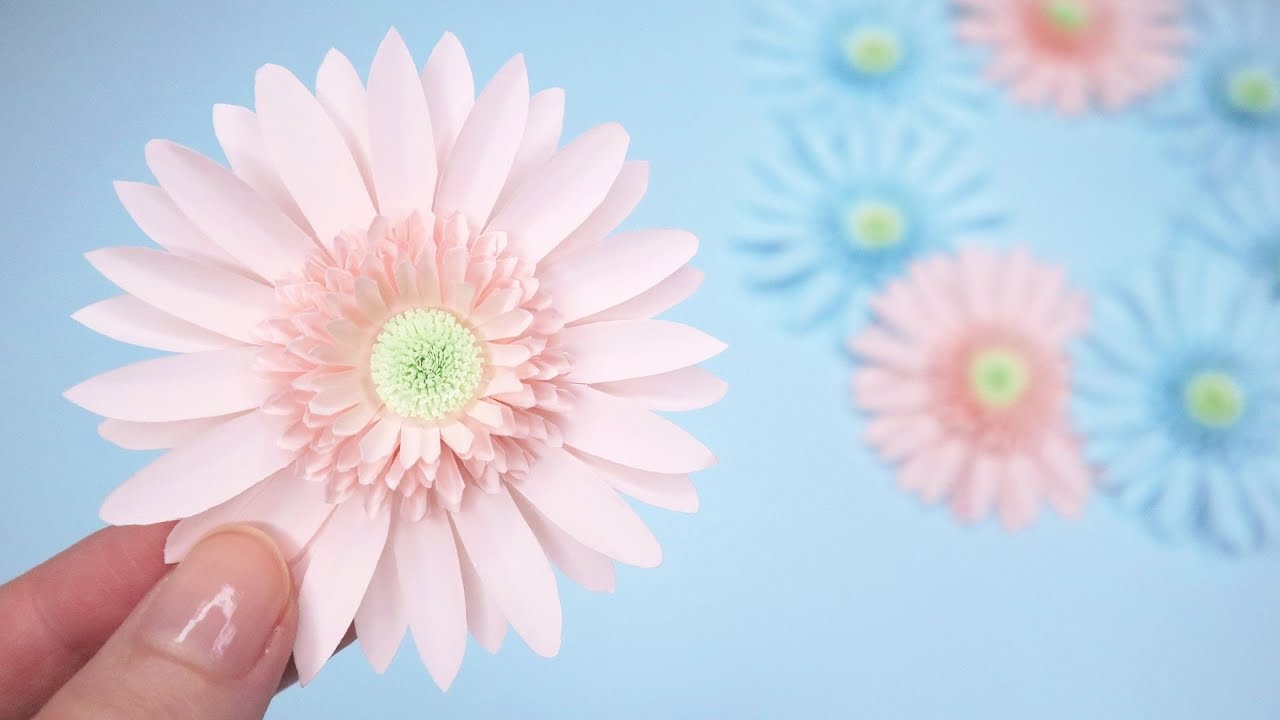 【ペーパーフラワー】コピー用紙で作る可愛いガーベラの作り方｜paper gerbera flower