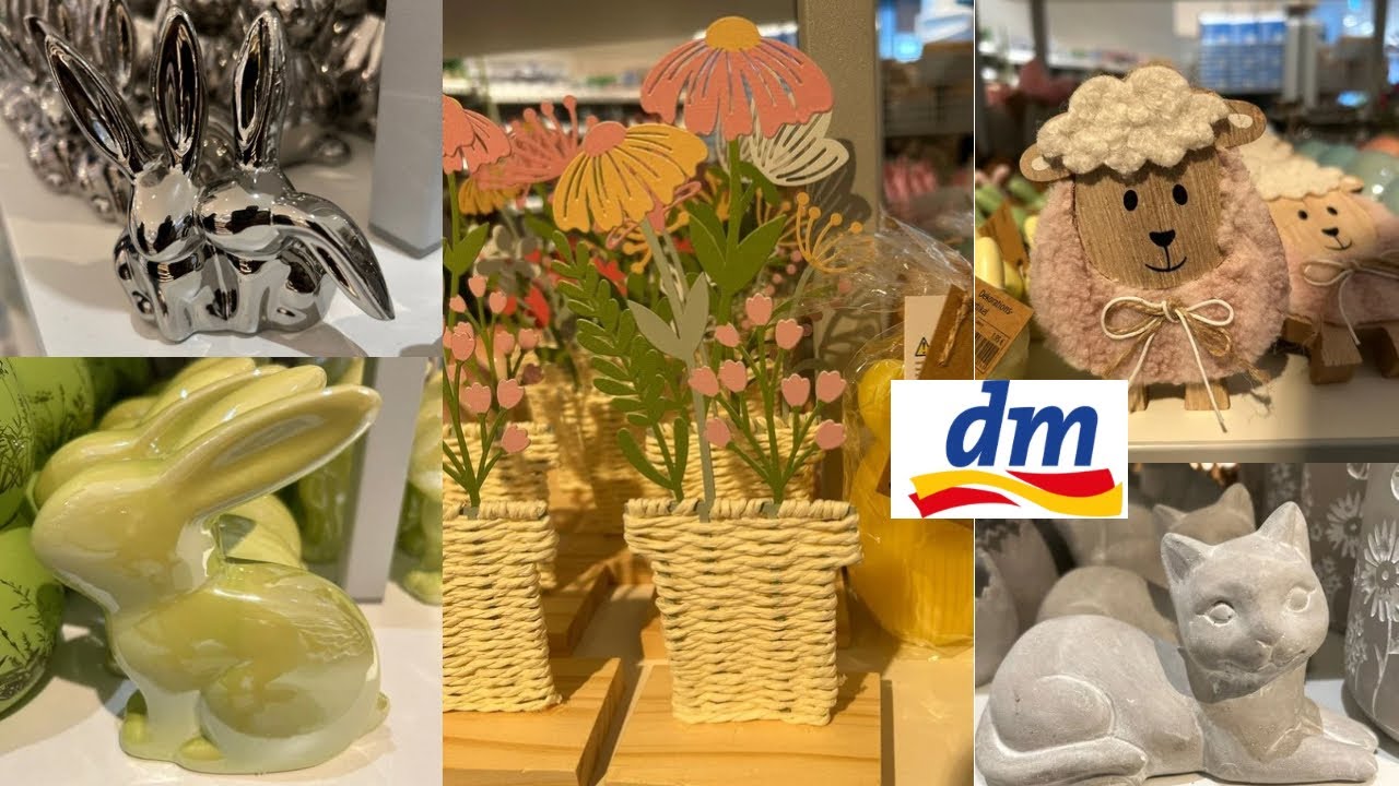 DM MARKT 🔥OSTERHASEN, KERZEN, SERVIETTEN UND KÖRBE 🌷🌻