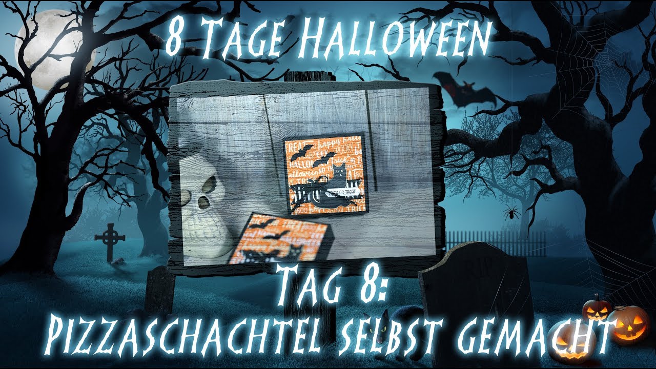 🎃 8 Tage Halloween - Tag 8 - Pizzaschachtel mit Produkten von Stampin' Up!