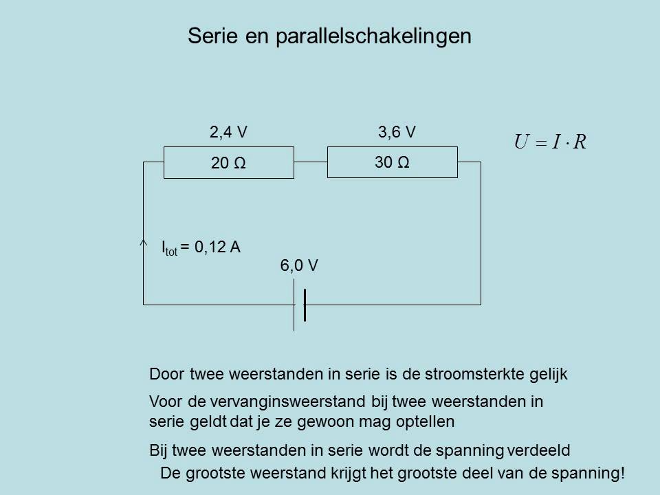 Serie en parallelschakelingen (vwo)