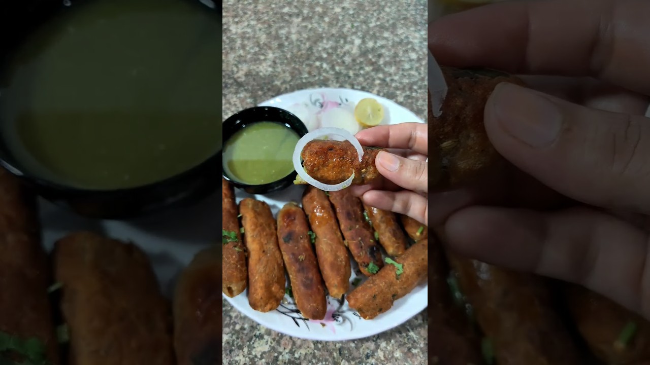 ❌No Oven❌No Tandoor chicken seekh kabab recipe#food#recipe #cooking#youtubeshorts #cookwithsaima#yt