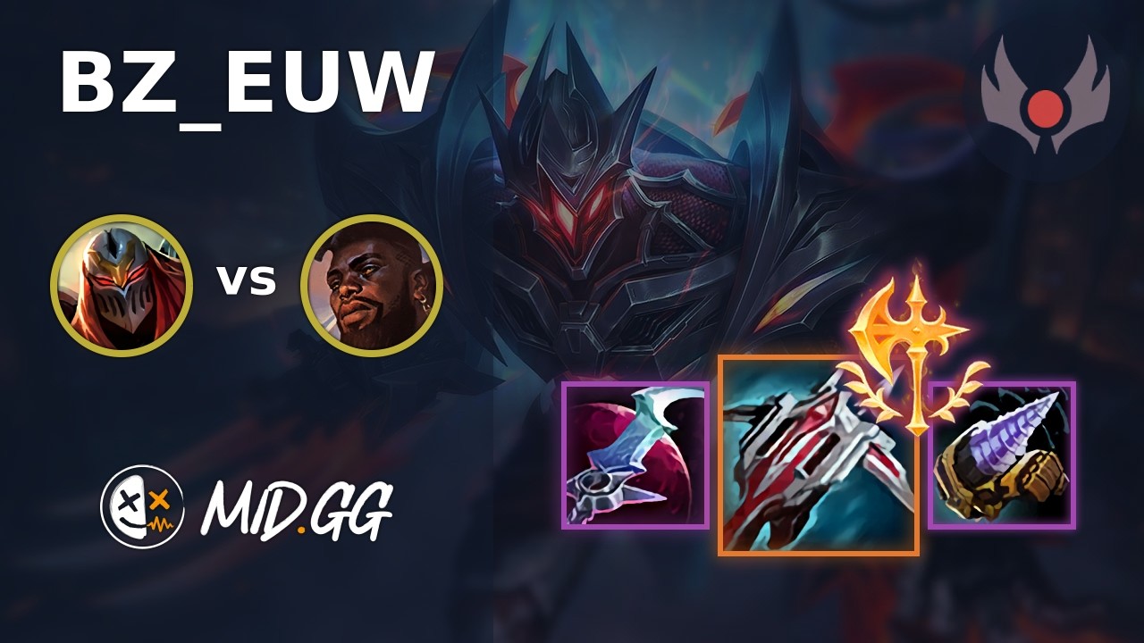 MID.GG: [ BZ_EUW ] Zed TOP vs K'Sante | EUW GRANDMASTER | LOL Season 2026