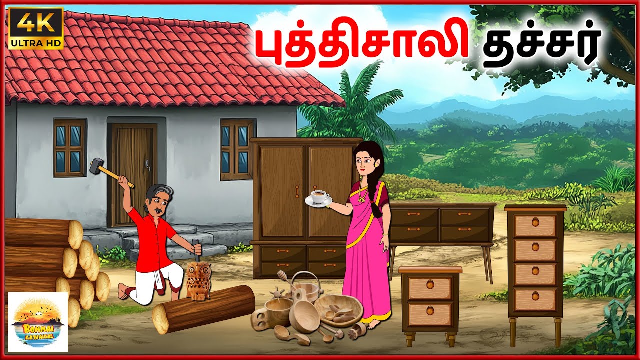 புத்திசாலி தச்சர் - Tamil Stories - Tamil moral stories - Tamil Kathai - Bommai Kathaigal