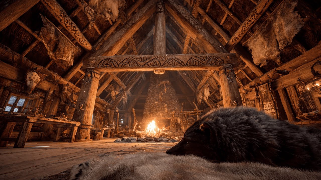 Rest with your loyal wolf | Relaxing Viking Music