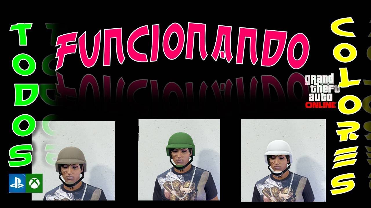 TODOS LOS CASCOS DE COLORES (FUNCIONANDO)  GTA V ONLINE PS4/5 XBOX ONE PC