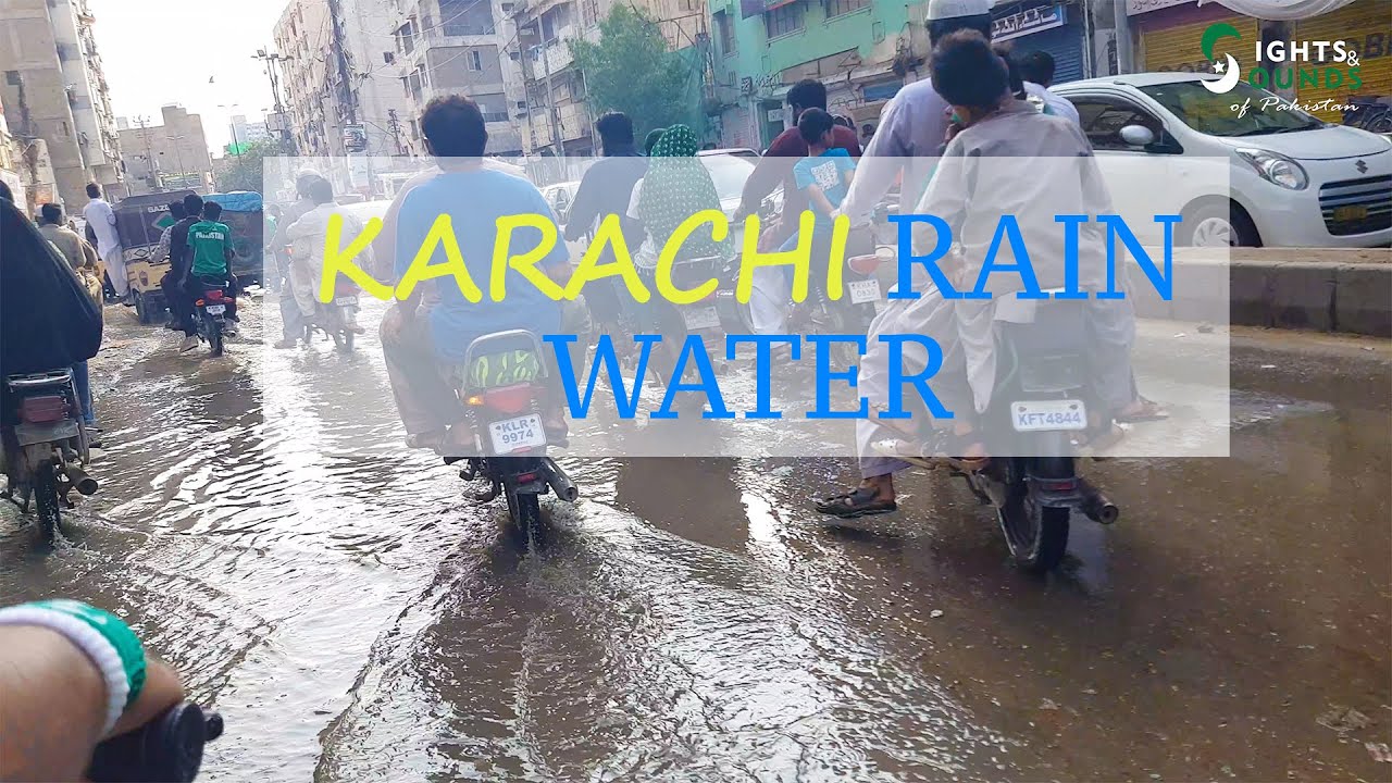 Rain Water Floods Roads After Heavy Rain in Karachi | Karachi after rain