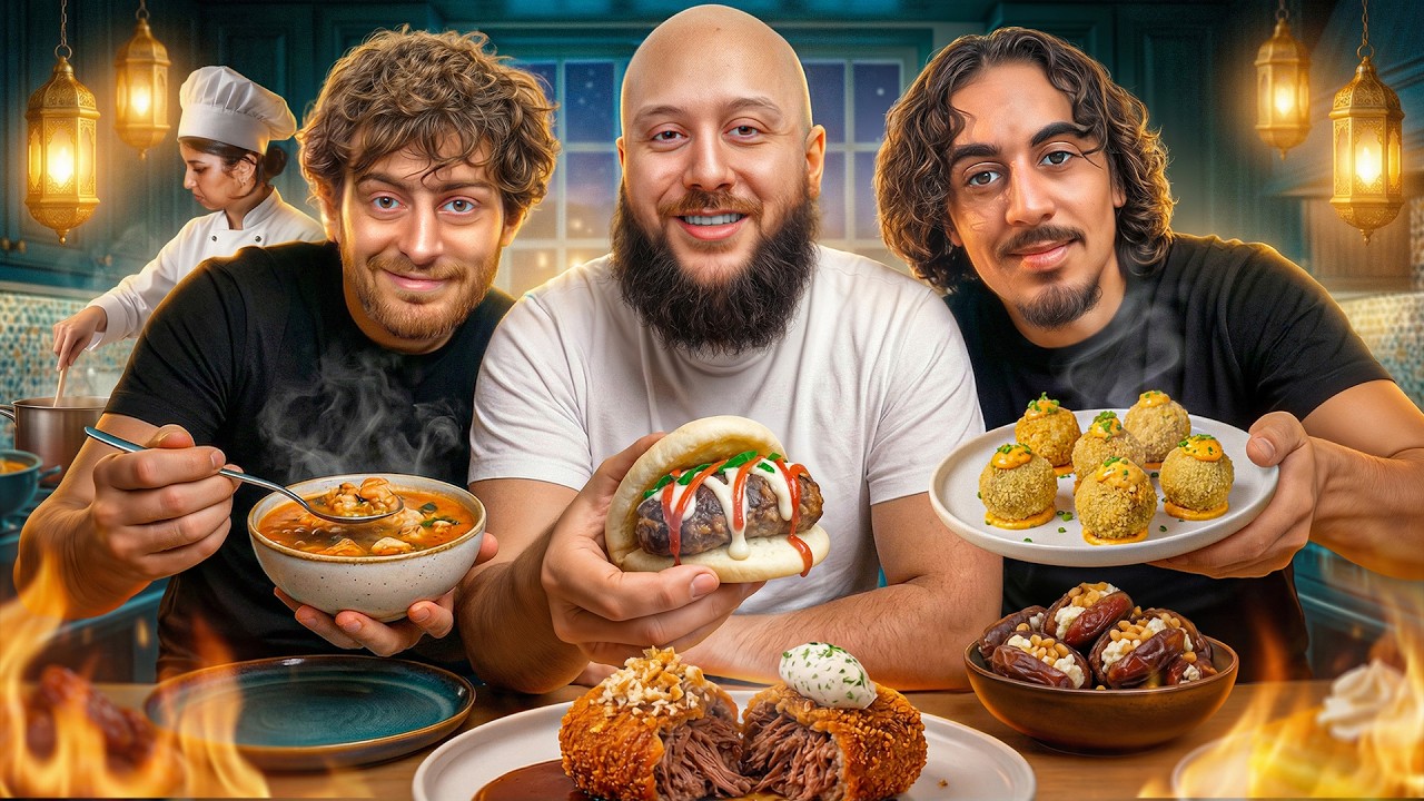 Ramadan : Une Cheffe Cuisinière nous prépare un Ftour de FOU (avec Hamza, ByIlhan & Marjane Bouazdi)
