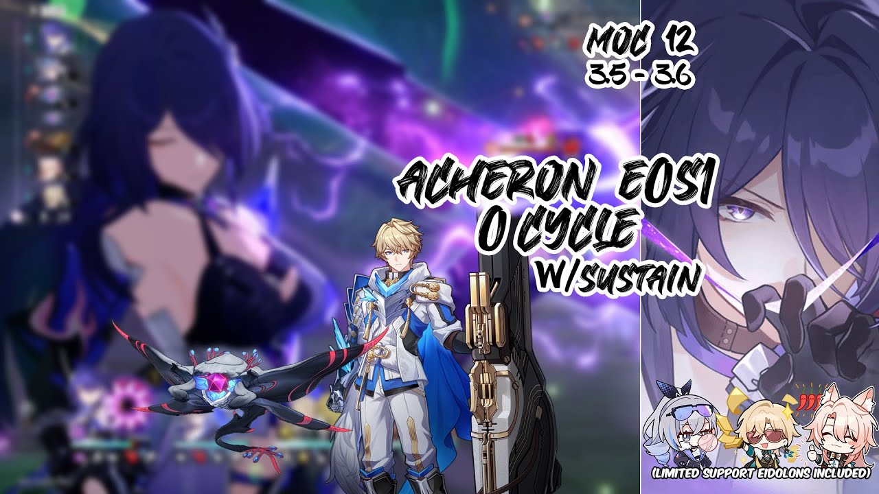 Acheron E0S1 Vs Gepard and Fish? - 0 Cycle MoC 12 | HSR 3.5 - 3.6