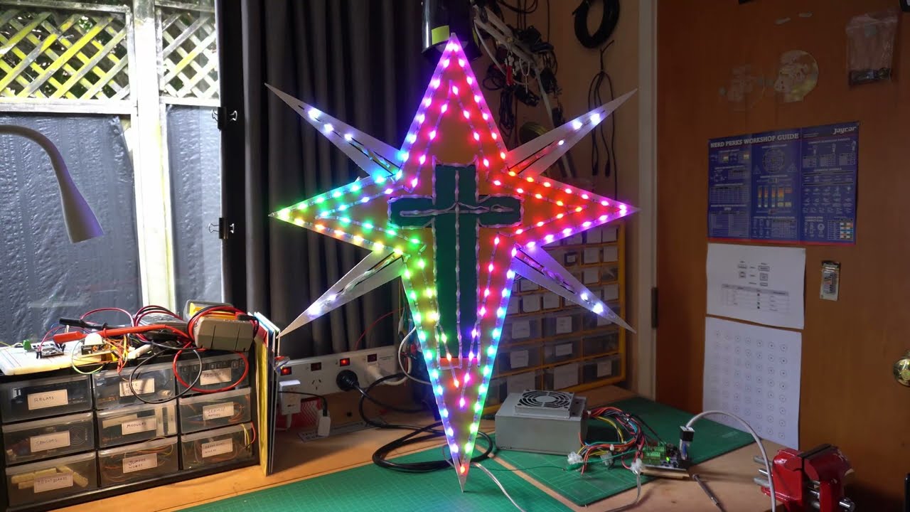 Making a seed pixel corflute star