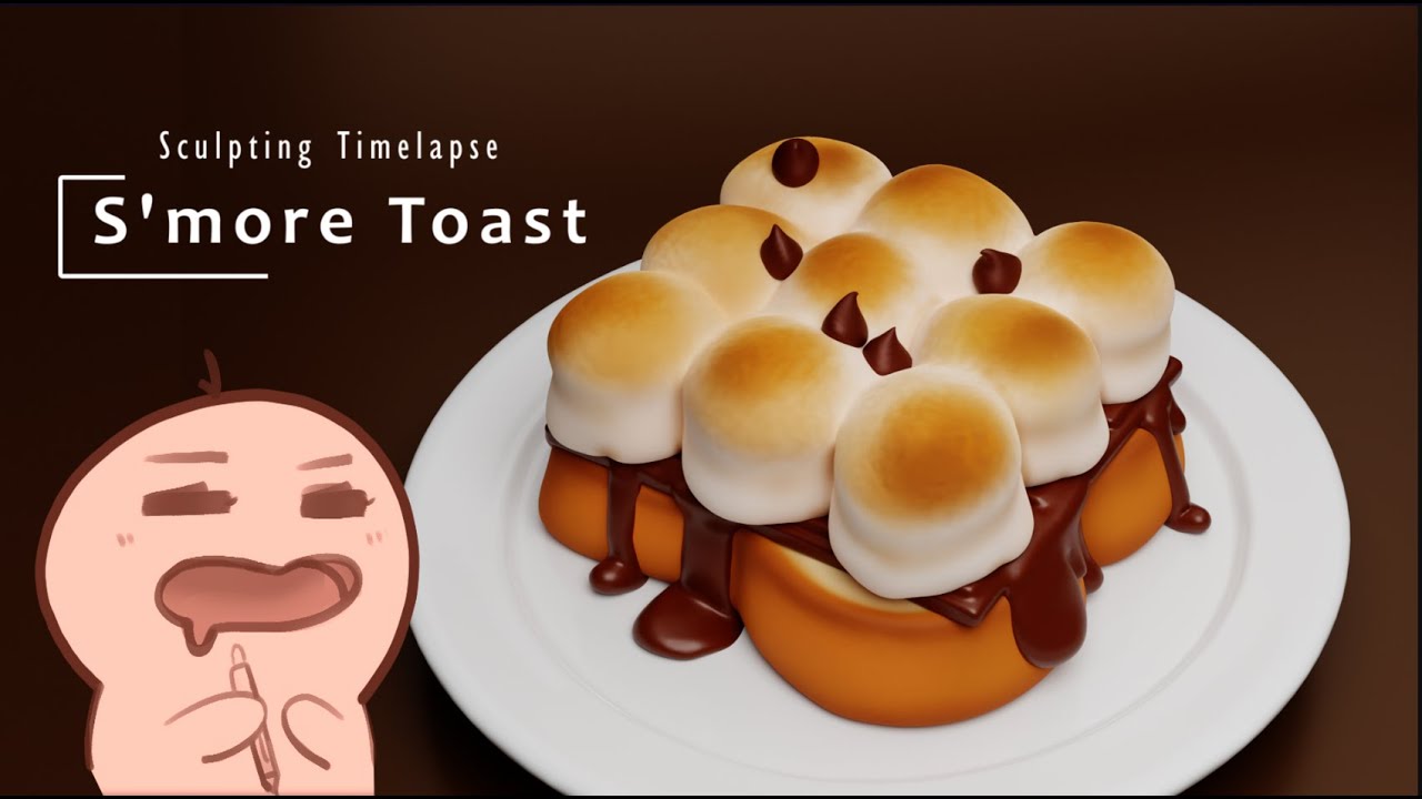 Smore Toast - 3D Sculpting in ZBrush