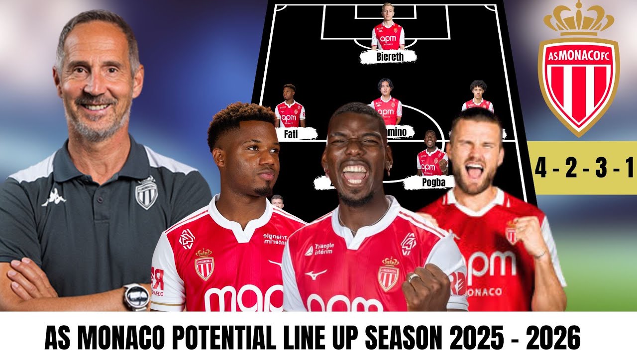 AS Monaco Dream Team? 🧠⚽ Probable Line-Up With Pogba, Ansu Fati & Eric Dier