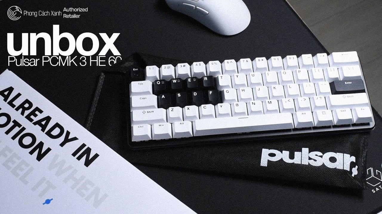 Cùng Nhà Xanh ĐẬP HỘP bàn phím GỌN NHẤT của Pulsar, PCMK 3 HE 60%