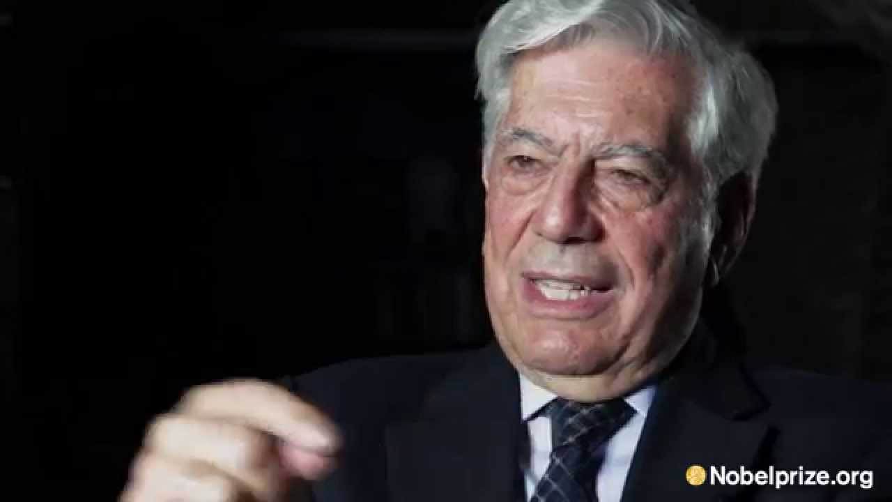 Mario Vargas Llosa speaks about the Nobel Center