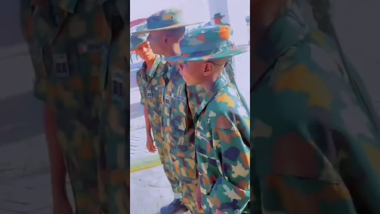 nigerian military school students on uniform #nigeria