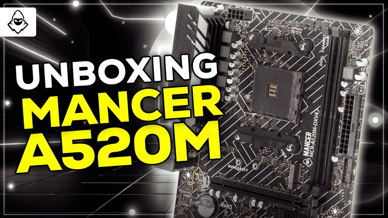 UNBOXING Placa Mae Mancer A520M DX, DDR4, Socket AMD AM4, M-ATX, Chipset AMD A520, MCR-A520M-DXV4