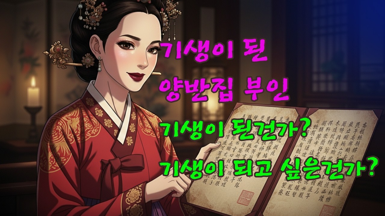 빚에 팔려 기생이 된 양반부인, 아무도 몰랐던 그녀의 선택