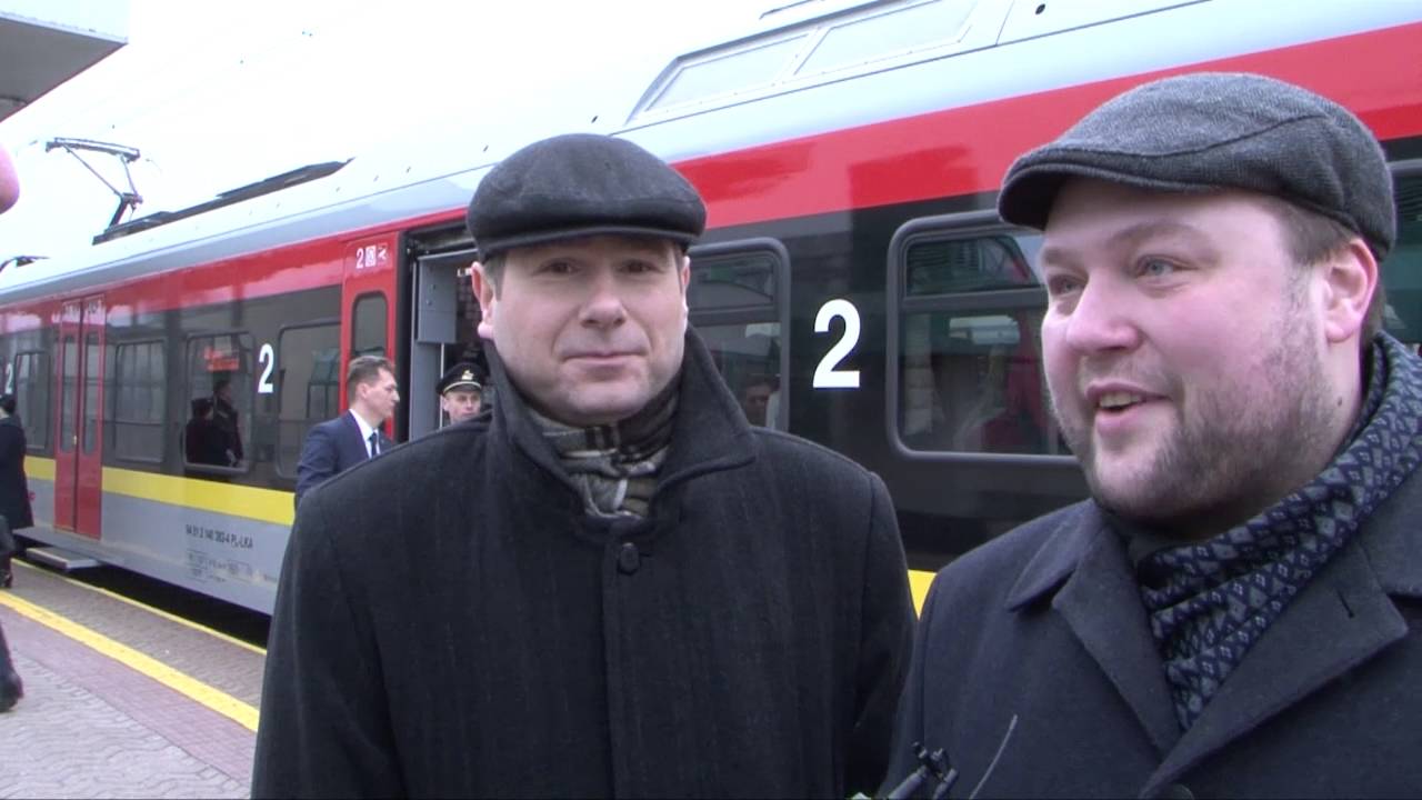 Inauguracyjny przejazd pociągu ŁKA z Łodzi do Warszawy