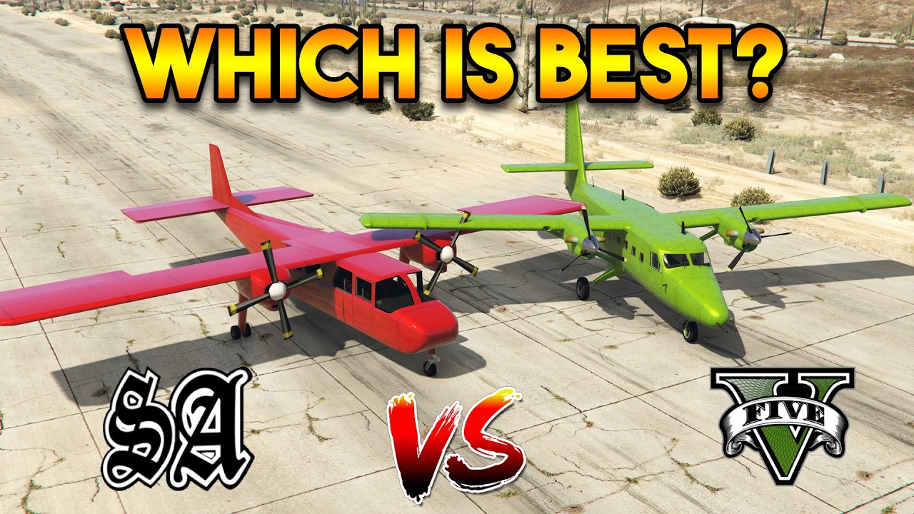 GTA 5 VS GTA SAN ANDREAS : BEAGLE VS STREAMER PLANE (WHICH IS BEST?)