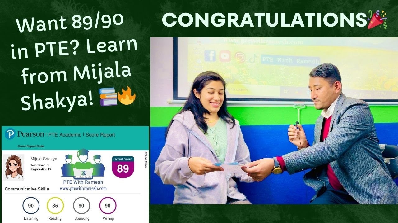 🎯 Want 89/90 in PTE? Learn from Mijala Shakya’s Journey!