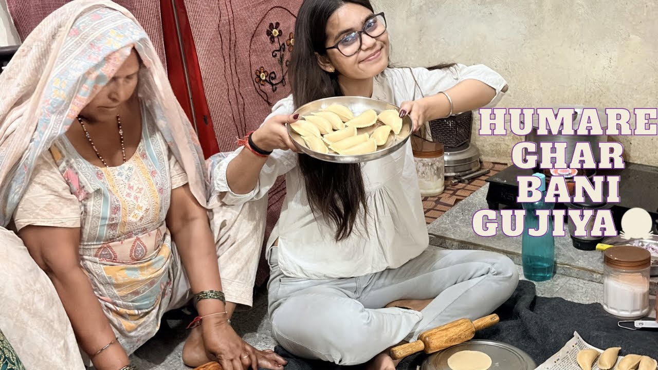 Humare ghar bani gujiya 😋|| Sabne Milke Banai😇|| Hyy ks vlogs || @hyyksvlogs || please subscribe 🥹