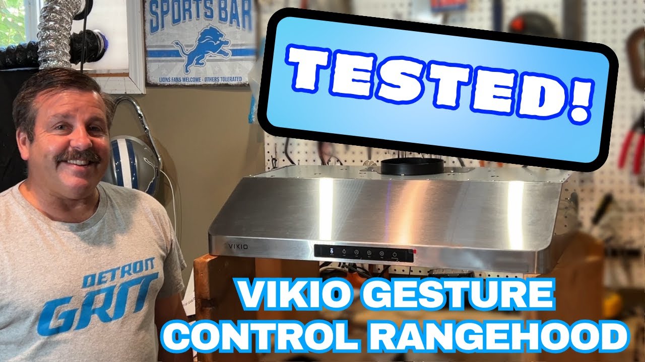 Stainless Steel Vikio Range Vent & Hands Free Gesture mode Tested!