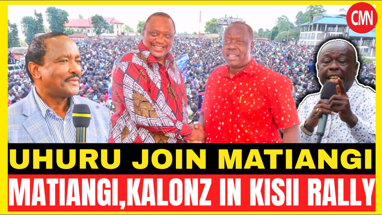 LIVE:UHURU KENYATTA JOIN GACHAGUA,MATIANGI,KALONZO IN KISII COUNTY FOR ONE TERM DECLARATION.v