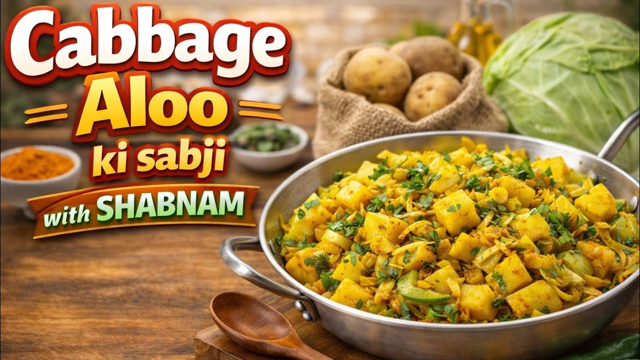 Cabbage Aloo ki sabji 