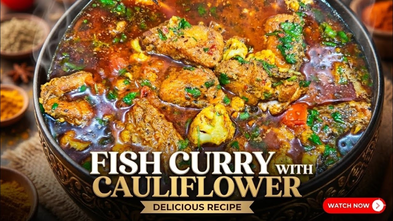 How To Make Fish Curry With Cauliflower | Fish Curry Bengali Style