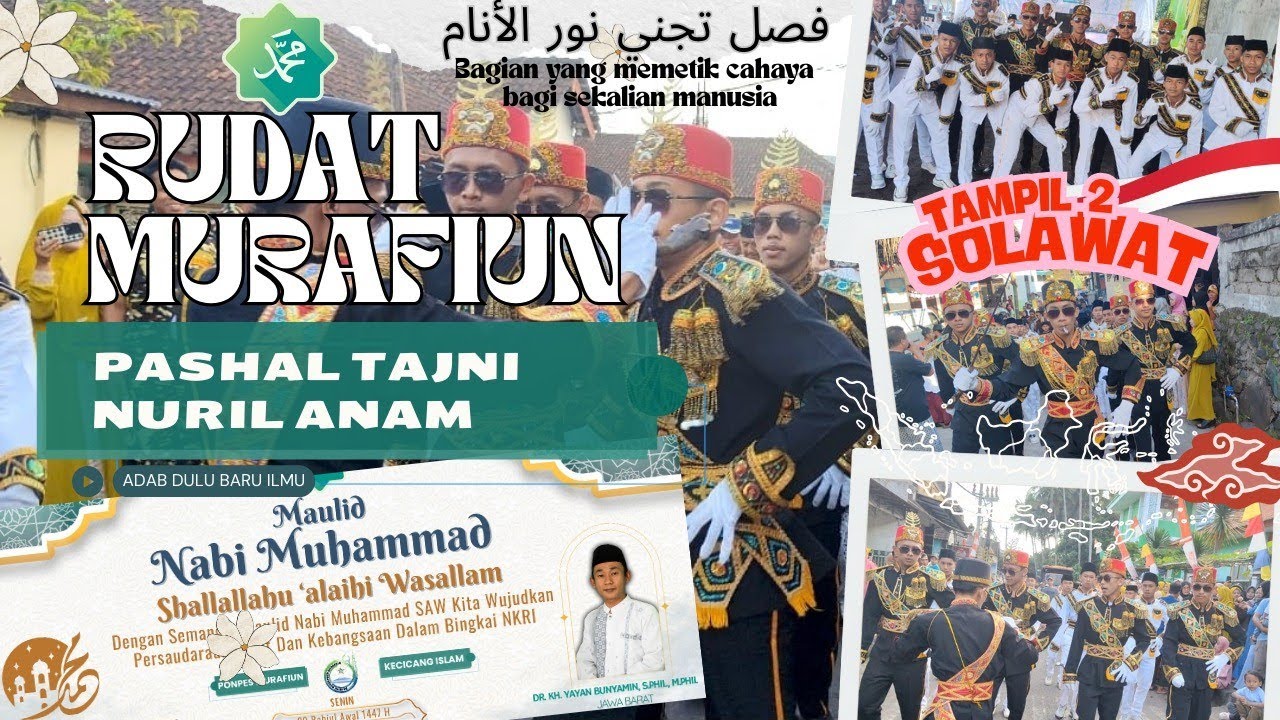 Rudat Murafiun Pashal Tajni Nuril Anam || Pawai Ta'aruf Merayakan Maulid Nabi Muhammad SAW 1447 H