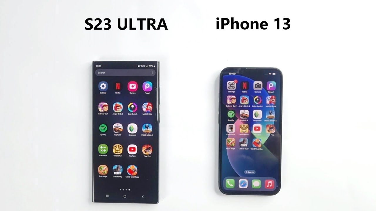 SAMSUNG S23 Ultra против iPhone 13 &mdash; ТЕСТ СКОРОСТИ