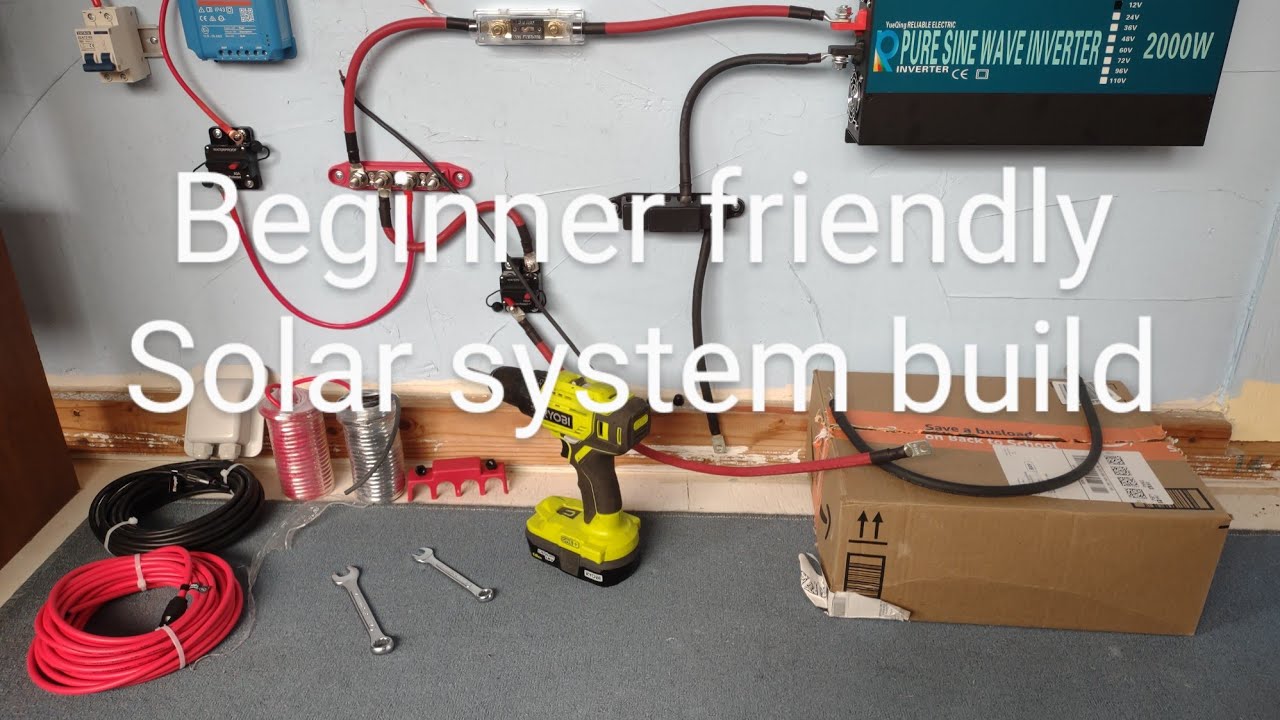 12v 2000watt solar power station part 2/ installation/tools needed/off grid energy independence