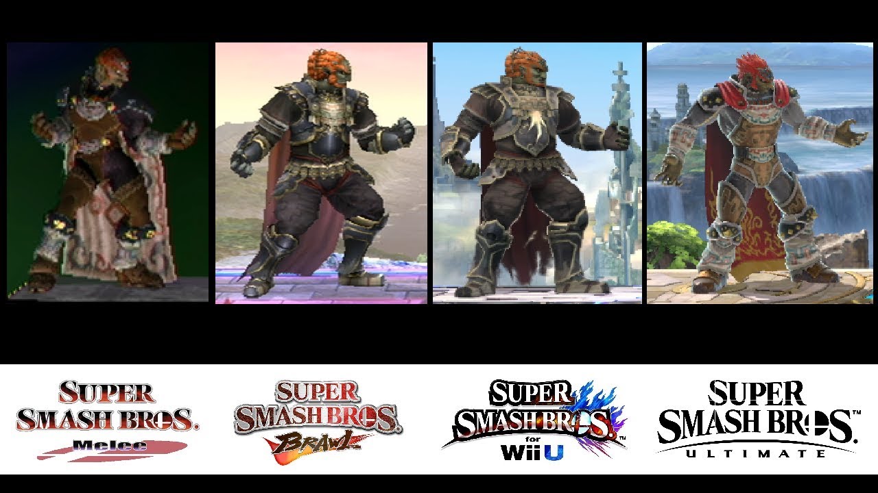 Evolution of Ganondorf's Moveset in Super Smash Bros. (2001-2018)