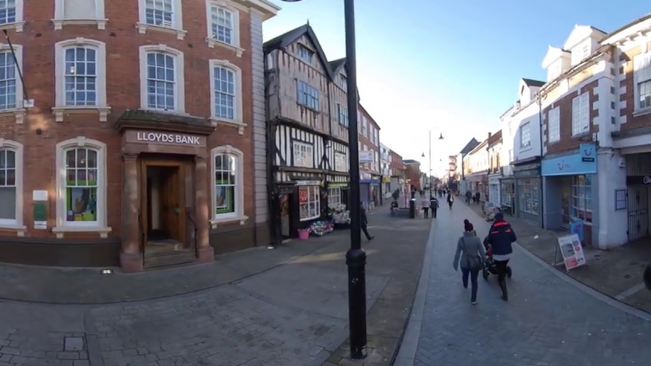 360 Virtual Reality Video of Bromsgrove High Street - 17th Jan 2019