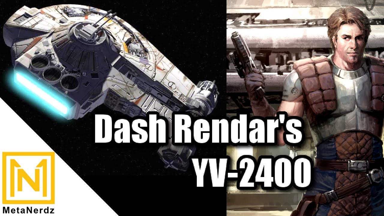 Корабль-соперник Хана Соло — Outrider YT-2400 Дэша Рендара. Подробности — Корабли «Звёздных войн»